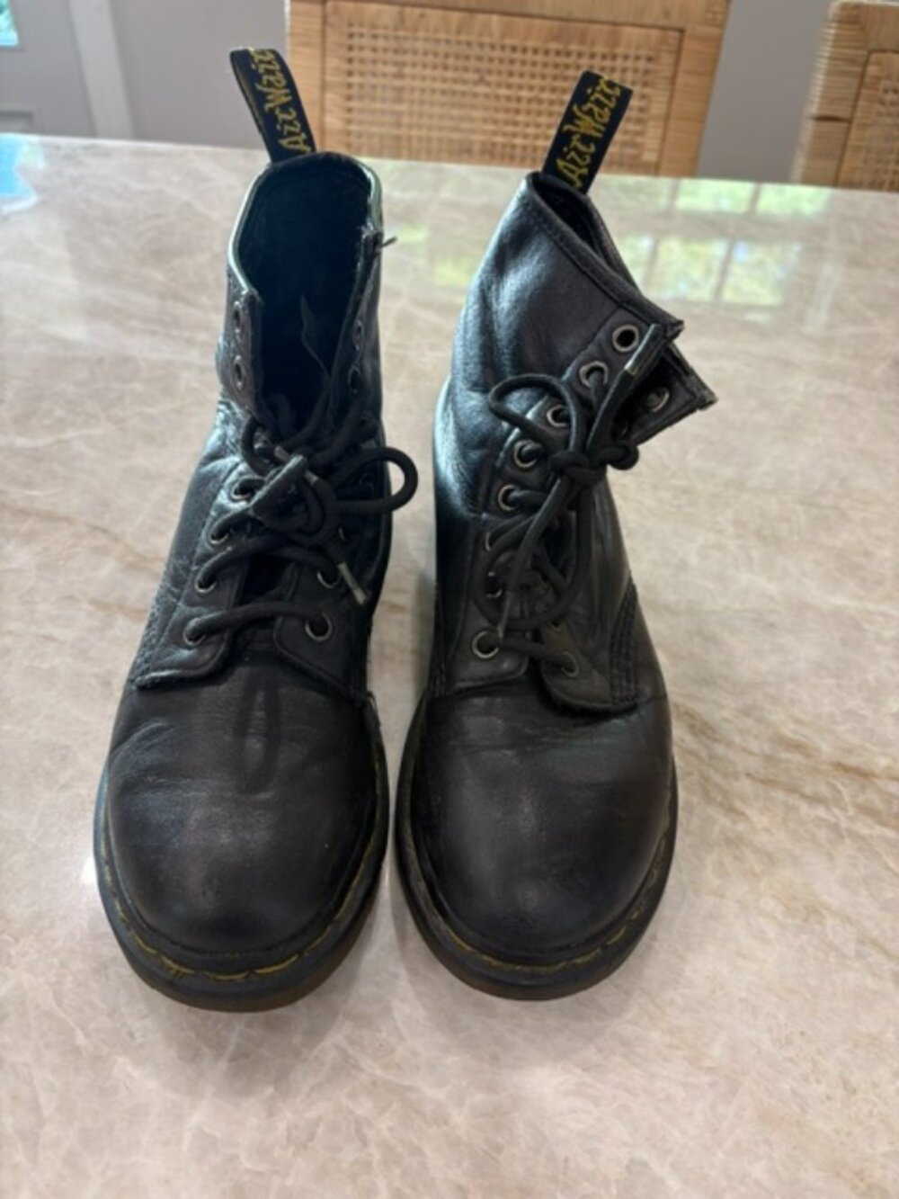 Dr. Martens Air Wair Boots in Black, Size 6